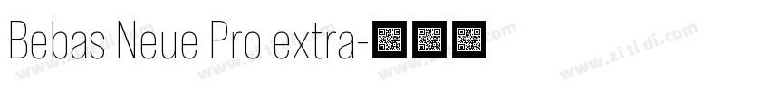 Bebas Neue Pro extra字体转换